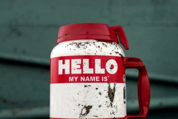 white and red pitcher